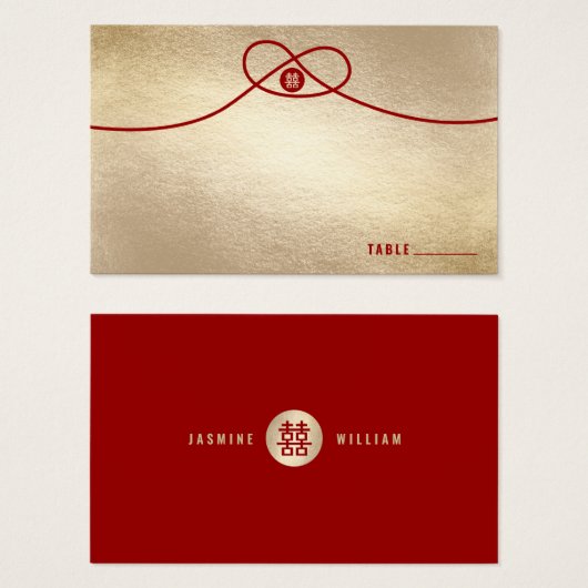 レッドノットユニオンダブル幸中国のせ結婚ズ (正面&裏面)