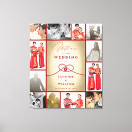 レッドノットユニオンダブル幸中国のせ結婚ズ キャンバスプリント