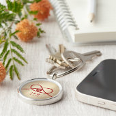 レッドノットユニオンダブル幸中国のせ結婚ズ キーホルダー (側面)