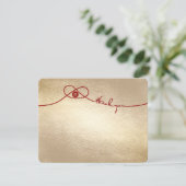 レッドノットユニオンダブル幸中国のせ結婚ズ サンキューカード (スタンド正面)