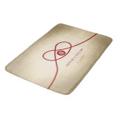 レッドノットユニオンダブル幸中国のせ結婚ズ バスマット (アングル)