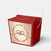 レッドノットユニオンダブル幸中国のせ結婚ズ フェイバーボックス (正面サイド)