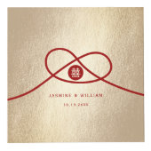 レッドノットユニオンダブル幸中国のせ結婚ズ フォトキューブ (正面)