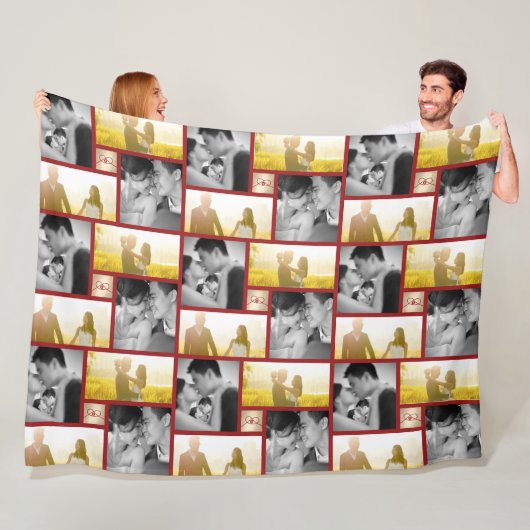 レッドノットユニオンダブル幸中国のせ結婚ズ フリースブランケット (インサイチュ)