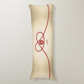 レッドノットユニオンダブル幸中国のせ結婚ズ ボディピロー (正面縦)