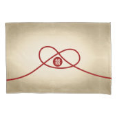 レッドノットユニオンダブル幸中国のせ結婚ズ 枕カバー (正面左)