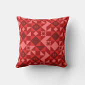 レッドノルディックスタークリスマスブライト クッション (裏面)