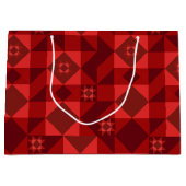 レッドノルディックスタークリスマス ラージペーパーバッグ (正面)