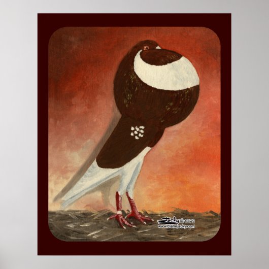 レッドノーウィッチクロッパーピジョン ポスター (正面)