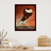 レッドノーウィッチクロッパーピジョン ポスター (キッチン)