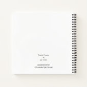 レッドノーザン(鳥)ショウジョウコウカンチョウバードペア水彩画 ノートブック (裏面)