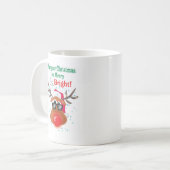 レッドノーズのトナカイのコーヒーマグ コーヒーマグカップ (正面左)