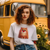 レッドノーズデイ子猫 Tシャツ