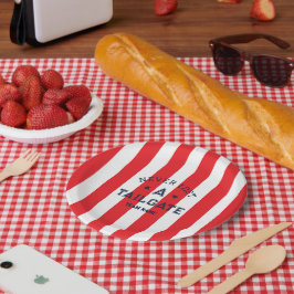 レッドノー失ったトのカスタムチーム名Gameday ペーパープレート