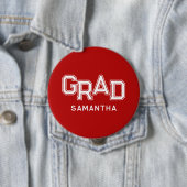 レッドハイスクール卒業名前をカスタムする 缶バッジ (インサイチュ)