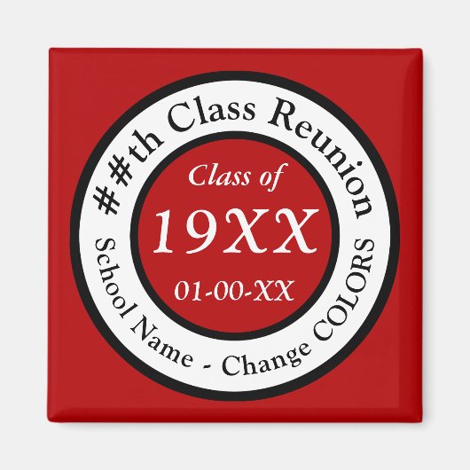 レッドハイスクール懇親会お土産アイディアANY COLORS マグネット (正面)