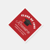 レッドハイスクール懇親会パーソナライズされたパーティー スタンダードカクテルナプキン (角)