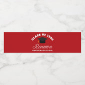 レッドハイスクール懇親会パーソナライズされたパーティー ペットボトルラベル (シングルラベル)