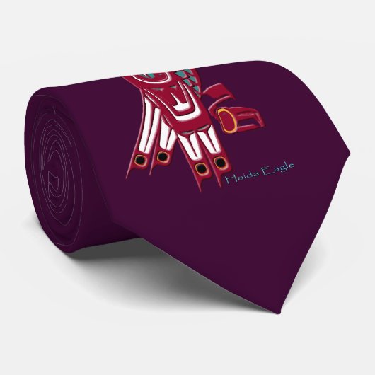 レッドハイダイーグルファッションネックタイ ネクタイ (ロール)