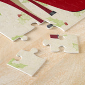 レッドハイヒールシューズ/サンタ小妖精や小人 ジグソーパズル (側面)