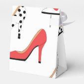 レッドハイヒール水玉模様グラム フェイバーボックス (裏面サイド)