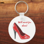 レッドハイヒール靴キーチェーン キーホルダー (正面)