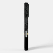 レッドハイヒール&ダマスクプリントとモノグラム Case-Mate iPhoneケース (裏面 / 右)