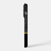 レッドハイヒール&ダマスクプリントとモノグラム iPhoneケース (左側面)