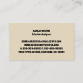 レッドハイビスカスエレガント名刺 名刺 (裏面)