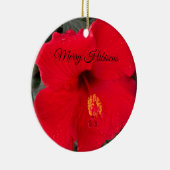 レッドハイビスカスオーナメント セラミックオーナメント (右)