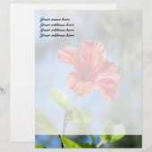 レッドハイビスカスカスタムレターヘッド レターヘッド (正面/裏面)