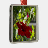 レッドハイビスカスシャドウフェアリーメタルオーナメント メタルオーナメント (右)