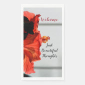 レッドハイビスカスフローラ植物写真 (正面)