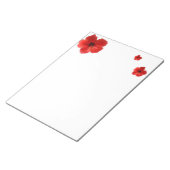 レッドハイビスカスメモ帳 ノートパッド (アングル)