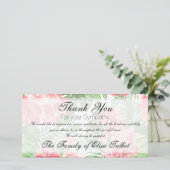 レッドハイビスカス悔やみや弔慰サンキューフォトカード サンキューカード (スタンド正面)