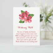 レッドハイビスカス結婚トロピカルウィングウェルカード エンクロージャーカード (スタンド正面)