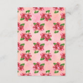 レッドハイビスカス結婚トロピカルウィングウェルカード エンクロージャーカード (裏面)