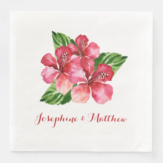 レッドハイビスカス結婚トロピカル (正面)