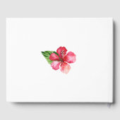 レッドハイビスカス結婚トロピカル ゲストブック (裏面)