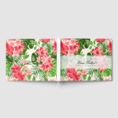 レッドハイビスカス葬儀記念ゲストブック ゲストブック (全面)