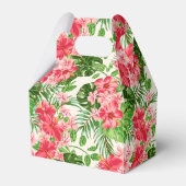 レッドハイビスカス60thバースデーパーティーの好意ボックス フェイバーボックス (裏面サイド)