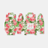 レッドハイビスカス60thバースデーパーティーの好意ボックス フェイバーボックス (折り畳みなし)