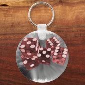 レッドハイローラサイコロラスベガス キーホルダー (正面)