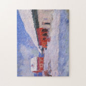 レッドハウシズビジョルネガールスノワーモネファインアート ジグソーパズル (縦)