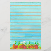 レッドハウスウォーターカラーライン 便箋 (正面)