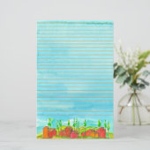 レッドハウスウォーターカラーライン 便箋 (スタンド正面)