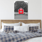 レッドハウスカラーポップ・アートの キャンバスプリント (インサイチュ (寝室))