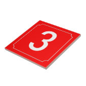 レッドハウスナンバー タイル (側面)