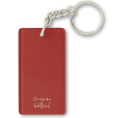 レッドハウスフィンチバードズ絵を描イニシャルバードウォッチャー キーホルダー