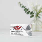 レッドハウスロゴ | のこぎり 名刺 (スタンド正面)